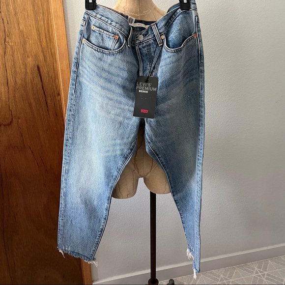 Levi's Denim - NEW LEVIS sz 30 WEDGIE ANKLE Premium Blue Denim Jeans $98